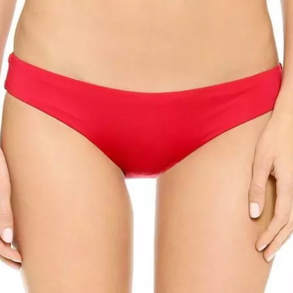 NEW with tags Vitamin A Paloma Red Swim Bikini Bottom Cheeky - Picture 1 of 2